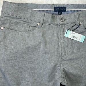 Peter Millar Men's Gray Dress Pants - Modern Fit